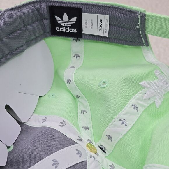 NWT Adidas Relaxed Strap-Back Hat Semi Green Spark OS - Picture 6 of 6